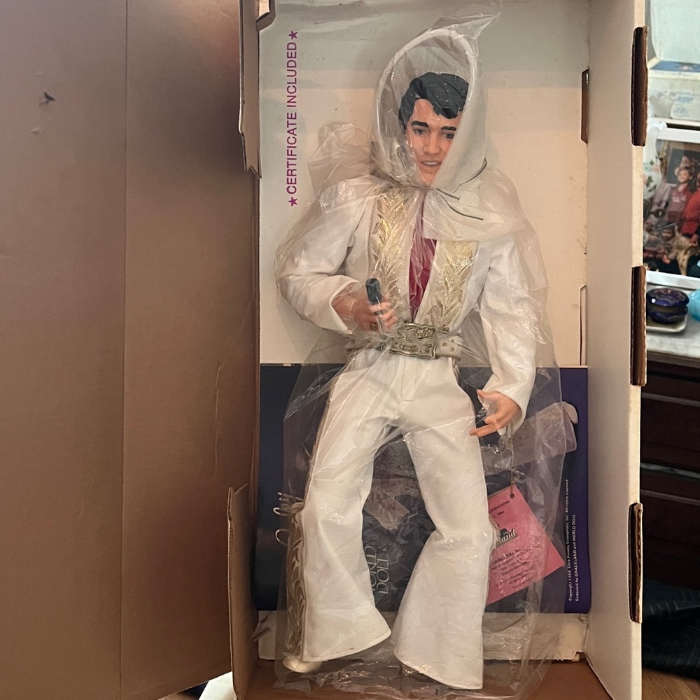 World Doll Elvis Presley Supergold Limited Edition Doll in original box,
